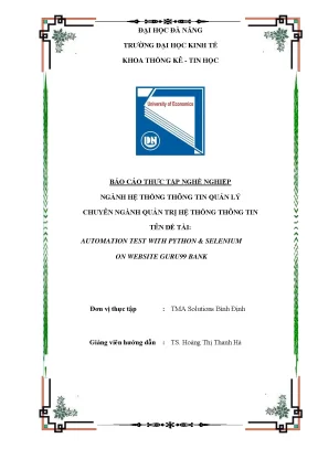 Automation test with python selenium on website guru99 bank