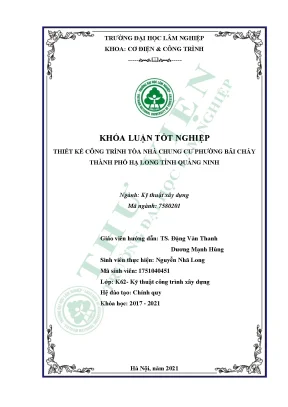 Thiết kế công trình tòa nhà chung cư phường bãi cháy thành phố hạ long tỉnh quảng ninh