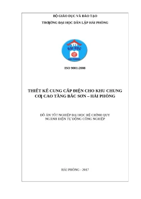 Luận văn hpu thiết kế cung cấp điện cho khu chung cư cao tầng bắc sơn hải phòng