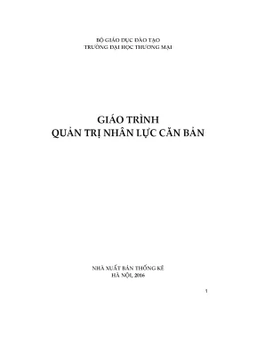 Giáo trình quản trị nhân lực căn bản