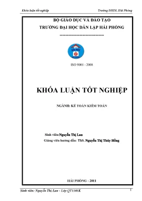 Hoàn thiện công tác kế toán doanh thu chi phí và xác định kết quả kinh doanh tại công ty chi nhánh công ty vận tải dầu khí việt nam tại hải phòng