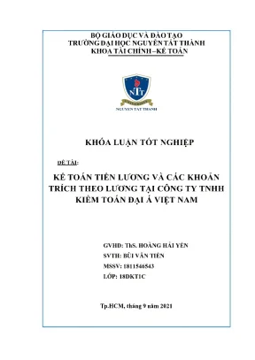 Kế toán tiền lương và các khoản trích theo lương tại công ty tnhh kiểm toán đại á việt nam