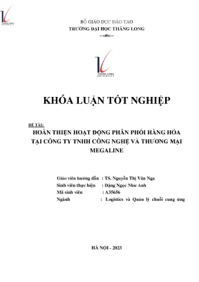 Hoàn thiện hoạt động phân phối hàng hóa tại công ty tnhh công nghệ và thương mại megaline
