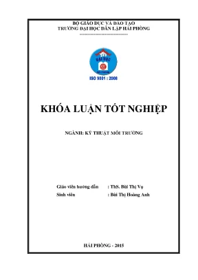 Nghiên cứu khả năng xử lý cr6 trong nước thải bằng vật liệu hấp phụ chế tạo từ lá thông