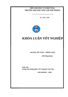 Luận văn hpu hoàn thiện công tác kế toán doanh thu chi phí và xác định kết quả kinh doanh tại công ty cổ phần cơ khí thương mại hoàng minh