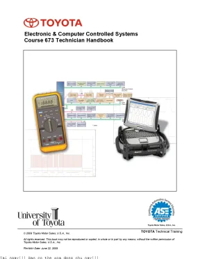 Electronic and computer controlled systems  course 673 technician handbook