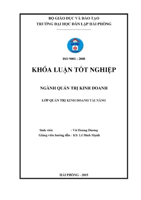 Giải pháp nhằm nâng cao hiệu quả hoạt động kinh doanh dịch vụ logistics tại công ty tnhh thương mại và vận tải hưng phát