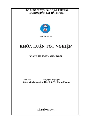 Hoàn thiện tổ chức kế toán doanh thu chi phí và xác định kết quả kinh doanh tại công ty cổ phần dịch vụ vận tải container hoàng sơn