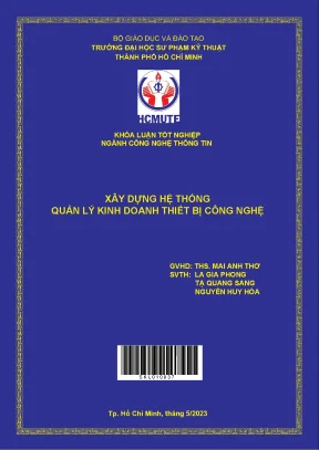Xây dựng hệ thống quản lý kinh doanh thiết bị công nghệ