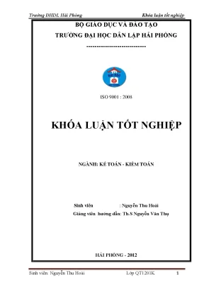 Hoàn thiện tổ chức công tác kế toán doanh thu chi phí và xác định kết quả kinh doanh tại công ty cổ phần xây dựng và thương mại tam long