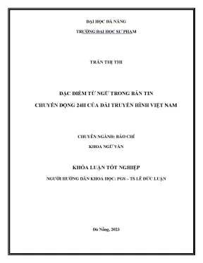 Đặc điểm từ ngữ trong bản tin chuyển động 24h của đài truyền hình việt nam