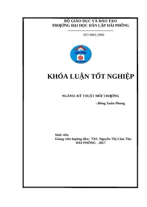 Luận văn hpu tìm hiểu quy trình sản xuất linh kiện nhựa và đánh giá một số tác động chính tới môi trường của dự án nhà máy sản xuất linh kiện nhựa hanmi