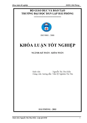 Hoàn thiện công tác kế toán doanh thu chi phí và xác định kinh doanh tại công ty cổ phầncơ khí đức xá
