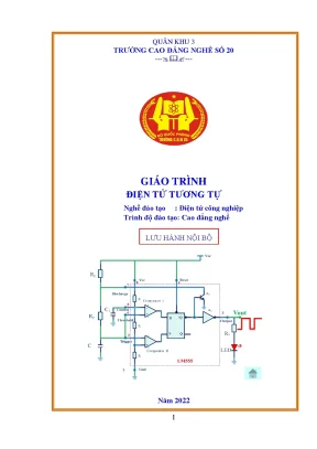 Giáo trình điện tử tương tự nghề điện tử công nghiệp cđ