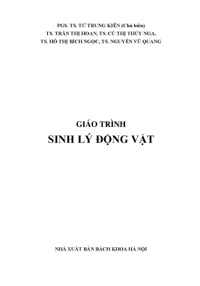 Giáo trình sinh lý động vật