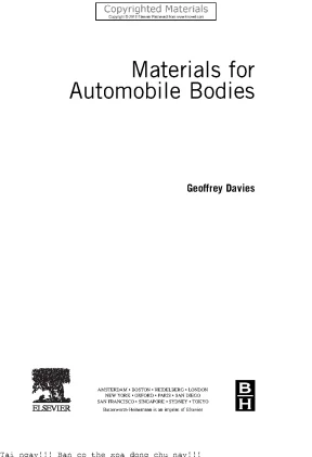 Materials for automobile bodies