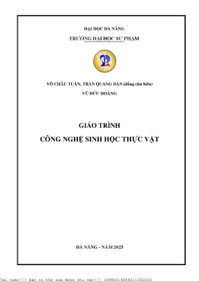 Giáo trình công nghệ sinh học