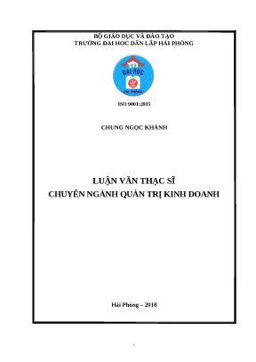 Luận văn hpu quản trị hoạt động giao nhận hàng hóa xuất nhập khẩu tại công ty cổ phần đại lý hàng hải việt nam chi nhánh hải phòng