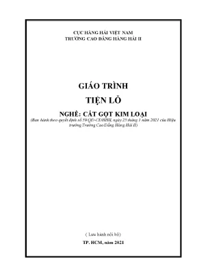 Giáo trình tiện lỗ nghề cắt gọt kim loại