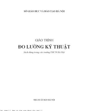 Giáo trình đo lường kỹ thuật