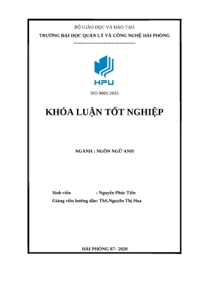 Luận văn a study on some common errors made by the first year english majors in their daily conversation in english and some suggestions at hai phong technology and management university