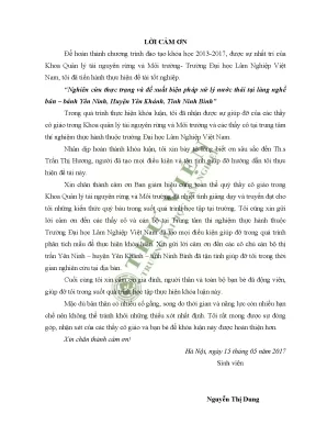 Nghiên cứu thực trạng và đề xuất biện pháp xử lý nước thải tại làng nghề bún bánh yên ninh huyện yên khánh tỉnh ninh bình