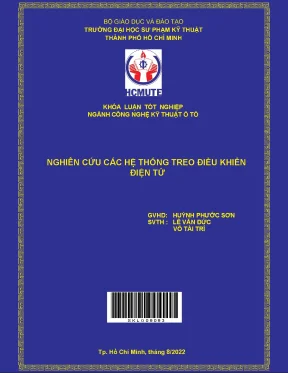 Nghiên cứu các hệ thống treo điều khiển điện tử