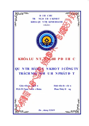 Quản trị hàng tồn kho tại công ty trách nhiệm hữu hạn phát đạt