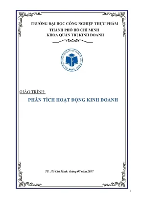 Giáo trình môn phân tích hoạt động kinh doanh 50