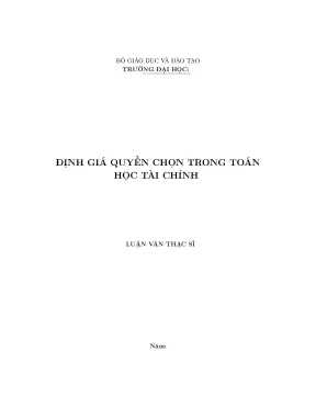 Định giá quyền chọn trong toán học tài chính