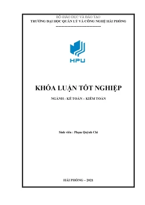 Khóa luận tốt nghiệp hoàn thiện công tác kế toán thanh toán với người mua người bán tại công ty cổ phần sản xuất bao bì vietprint