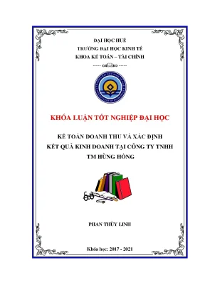 Kế toán doanh thu và xác định kết quả kinh doanh tại công ty tnhh tm hùng hồng