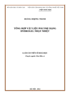 0111 tổng hợp vật liệu polyme dạng hydrogel nhạy nhiệt luận văn tốt nghiệp