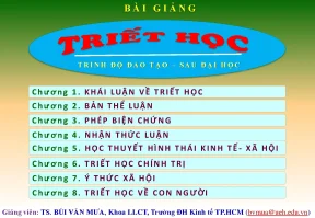 Chương 1 khái luận về triết học