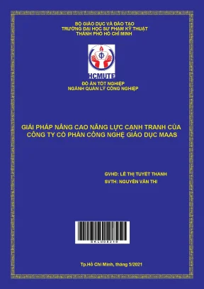 Giải pháp nâng cao năng lực cạnh tranh của công ty cổ phần công nghệ giáo dục maas