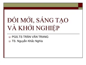 Đổi mới sáng tạo và khởi nghiệp
