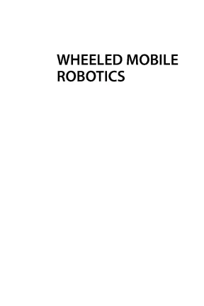 Sach klancar etal wheeled mobile robotics