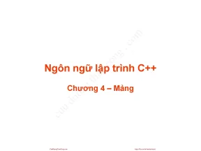 Lập trình c array mảng