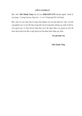 Đề xuất giải pháp nâng cao quản lý chất lượng thi công công trình thể thao tại tỉnh bình dương