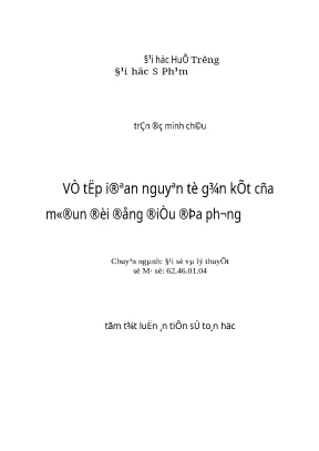 0048 về tập iđêan nguyên tố gắn kết của môđun đối đồng điều địa phương luận văn tốt nghiệp