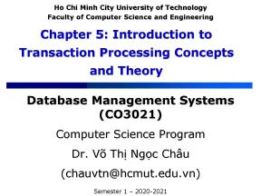 Dbms chapter 5 transaction processing