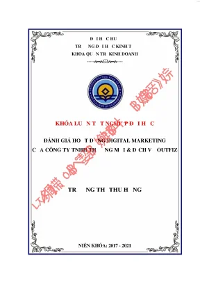 Đánh giá hoạt động digital marketing của công ty tnhh thương mại và dịch vụ outfiz