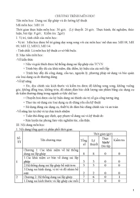 Giáo trình dung sai lắp ghép và đo lường kỹ thuật nghề công nghệ ô tô trình độ cao đẳng trường cđ cơ điện xây dựng và nông lâm trung bộ