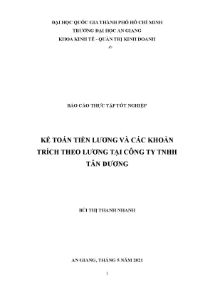 Kế toán tiền lương và các khoản trích theo lương tại công ty tnhh tân dương