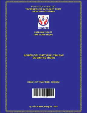 Nghiên cứu thiết bị bù tĩnh svc ổn định hệ thống