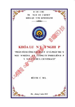 Phân tích công tác đào tạo và phát triển nguồn nhân lực tại công ty trách nhiệm hữu hạn liên hợp vận tải và du lịch vitraco