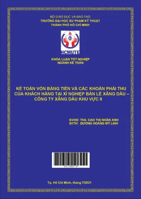 Kế toán vốn bằng tiền và các khoản phải thu của khách hàng tại xí nghiệp bán lẻ xăng dầu công ty xăng dầu khu vực ii