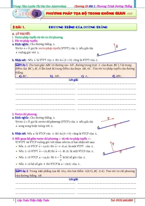 Chuyên đề phương pháp toạ độ trong mặt phẳng diệp tuân