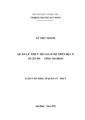 0441 quản lý kinh tế hộ gia đình trên địa bàn huyện phù mỹ tỉnh bình định luận văn tốt nghiệp