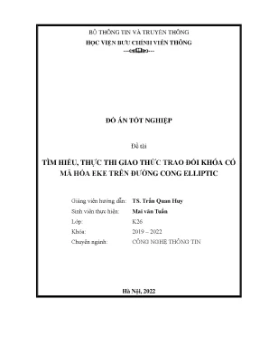 Nghiên cứu giao thức trao đổi khóa eke trên đường cong elliptic có mã hóa